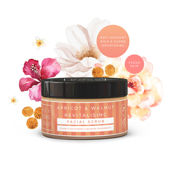 Apricot & Walnut Facial Scrub – Hey Gorgeous