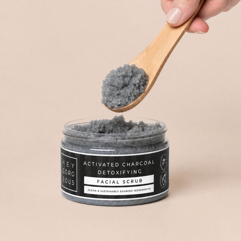 Activated Charcoal Detoxifying Facial Scrub – Hey Gorgeous