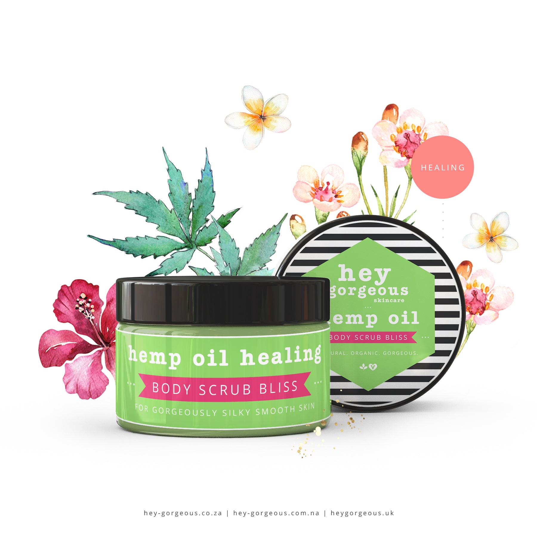 Hemp Oil Body Scrub Bliss Hey