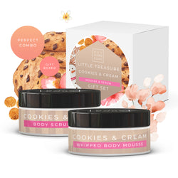 Little Treasure Cookies & Cream Mousse & Scrub Gift Set