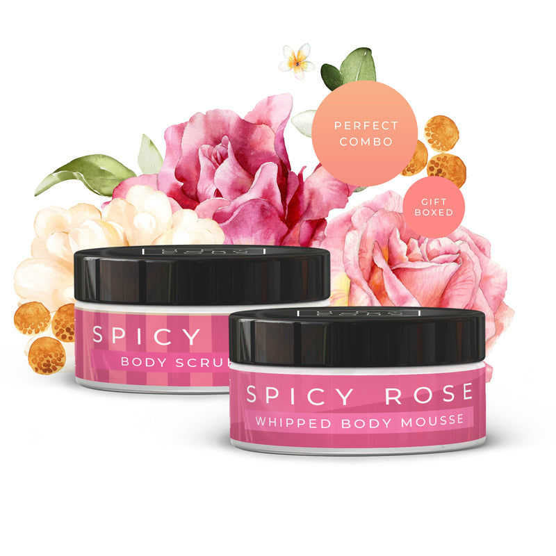 Little Treasure Spicy Rose Mousse & Scrub Gift Set
